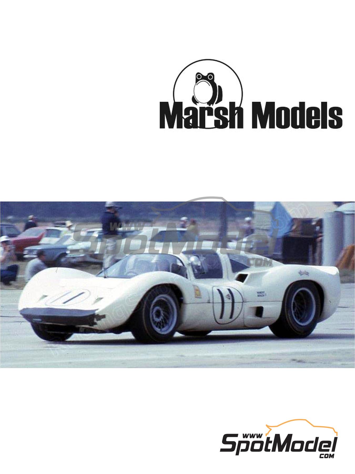 Chaparral 2D Chaparral Cars Team - 12 Hours Sebring 1966. Car scale model  kit in 1/43 scale manufactured by Marsh Models (ref. MM322)